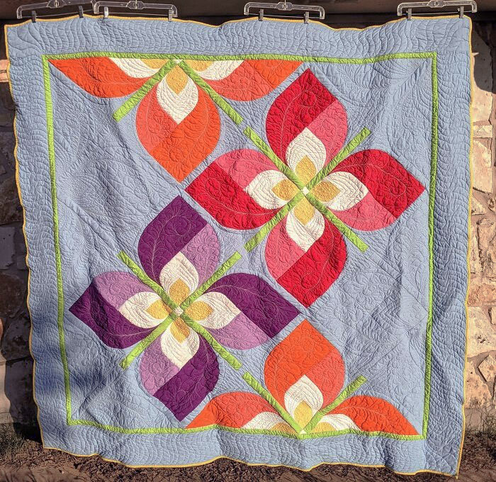 Finally Finished My Mother's Day Gift! 5th Ever Quilt, Very Happy With It