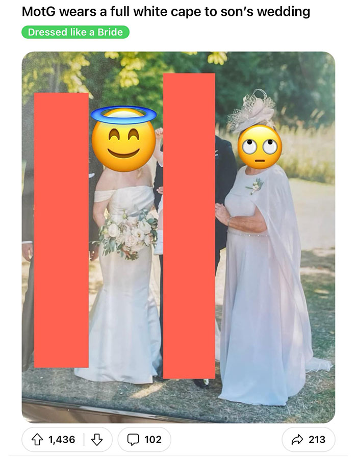 &ldquo;This Is Just Humiliating&rdquo;: People Accuse MIL Of &ldquo;Upstaging The Bride&rdquo; With White Dress And Cape