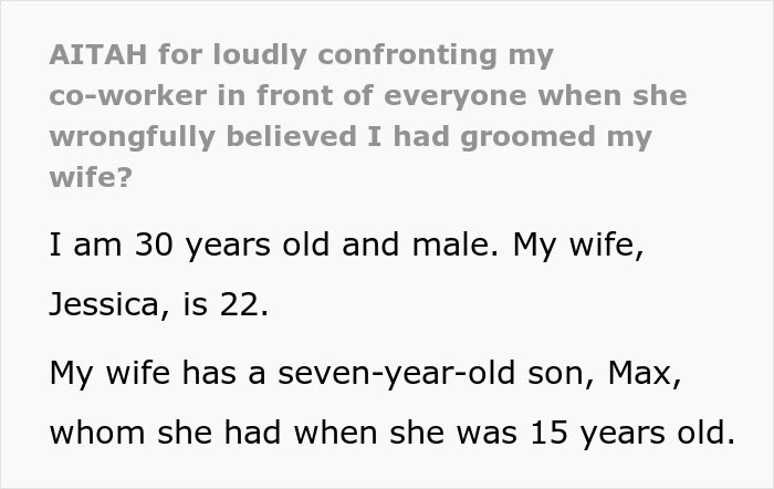 Woman Freaks Out After She Sees Coworker's Wife, Tells Everyone He's A Groomer