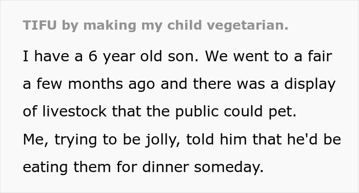 “My Son Was Shocked”: A Trip To A Local Fair Makes A 6-Year-Old Vegetarian “My Son Was Shocked”: A Trip To A Local Fair Makes A 6-Year-Old Vegetarian