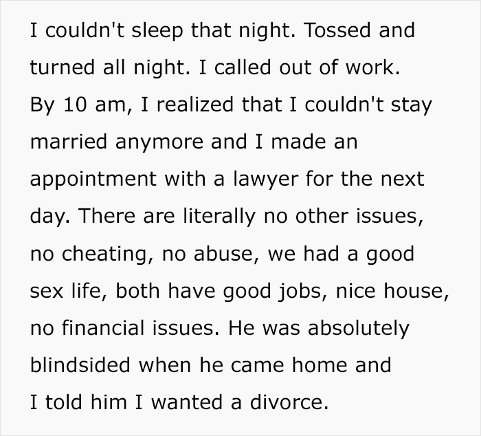 Woman Decides On Divorce After Suffering Husband's Lid Quirk For 5 Years