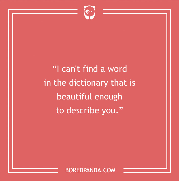 Rizz Lines on the red banner with a text - “I can't find a word in the dictionary that is beautiful enough to describe you.” Rizz Lines on the red banner with a text - “I can't find a word in the dictionary that is beautiful enough to describe you.”