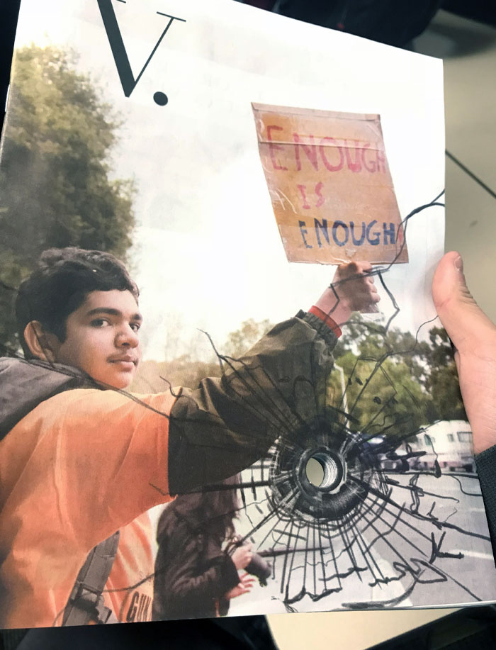 Our School’s Magazine Publication Intentionally Placed A Physical Hole In Its Latest Issue