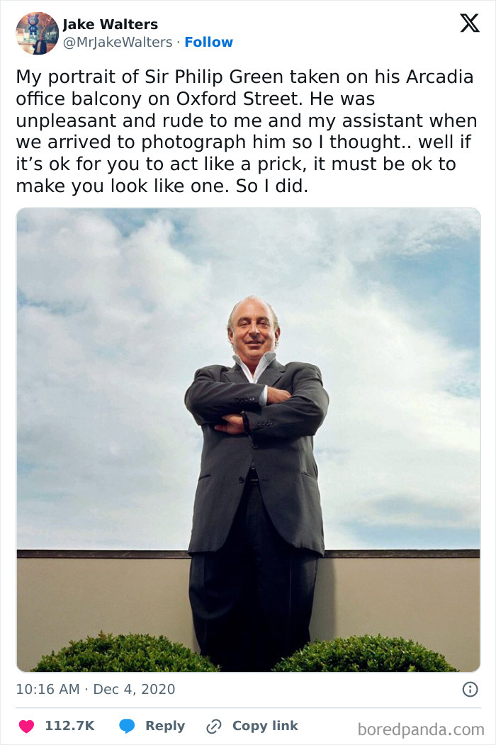 Portrait Client Was Insufferably Rude, So Photographer Gets His Revenge