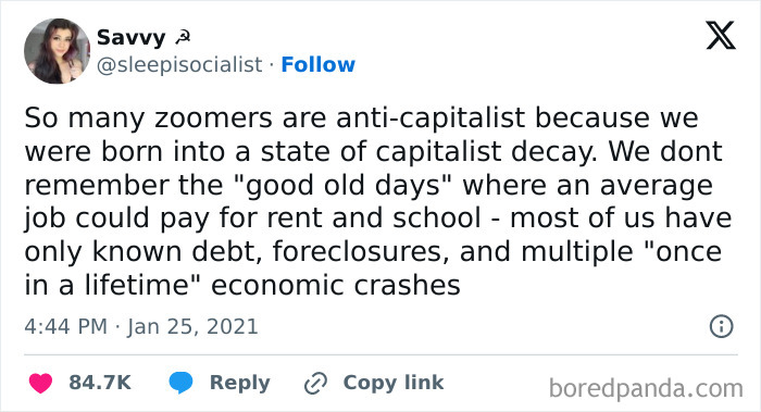 So Many Zoomers Are Anti Capitalist For This Reason