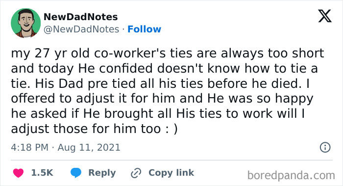 Helping A Coworker With His Ties