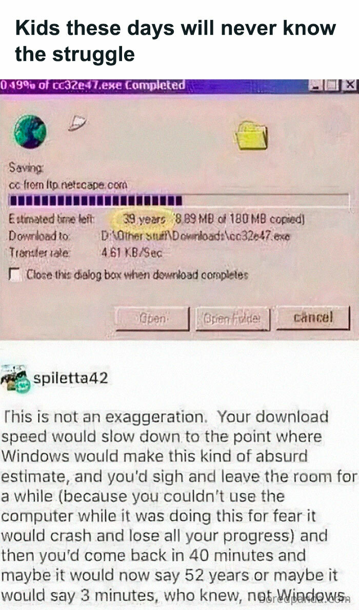 Kids These Days Will Never Know The Struggle
