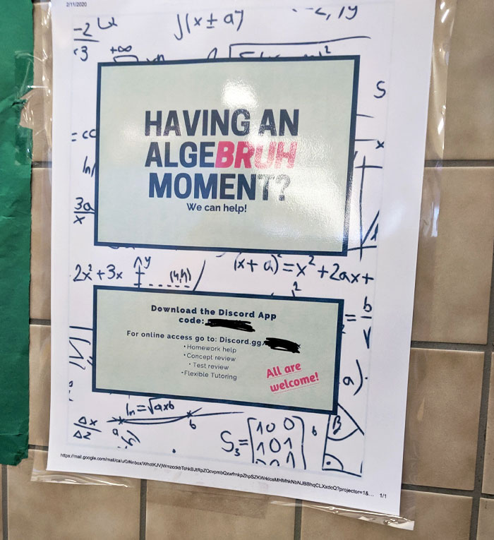 This Poster At My School Is Something Else