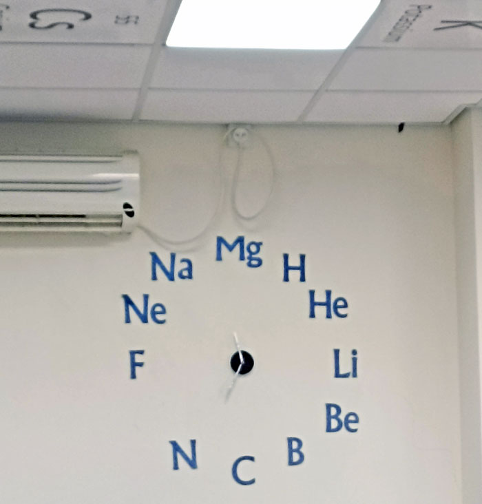 Clock In My School's Chemistry Lab