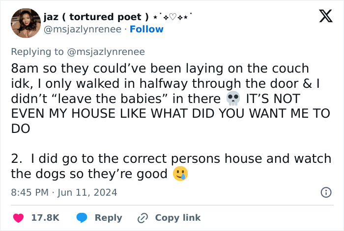 "I Ran Out": Dog-Sitter Panics After Finding Babies In Client's Supposedly Empty House "I Ran Out": Dog-Sitter Panics After Finding Babies In Client's Supposedly Empty House
