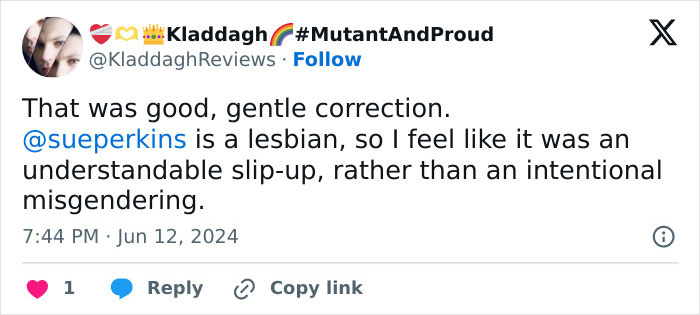 Sue Perkins Apologizes After Matt Smith Elegantly Corrects Her When She Misgenders His Co-Star