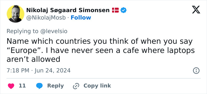 American Man&rsquo;s Rant About European Caf&eacute;s Banning Laptop Users Backfires