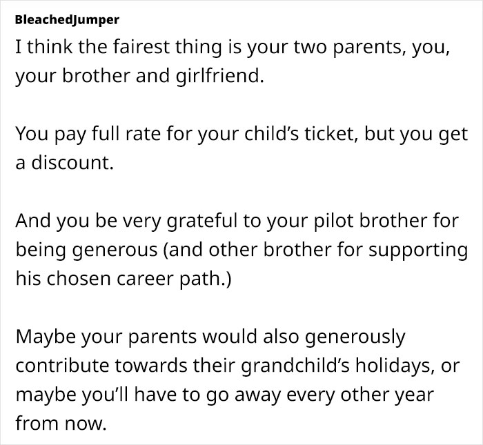 Single Mom Wonders If She’s A Jerk For Expecting Her Pilot Brother To Keep Giving Her Cheap Tickets Single Mom Wonders If She’s A Jerk For Expecting Her Pilot Brother To Keep Giving Her Cheap Tickets