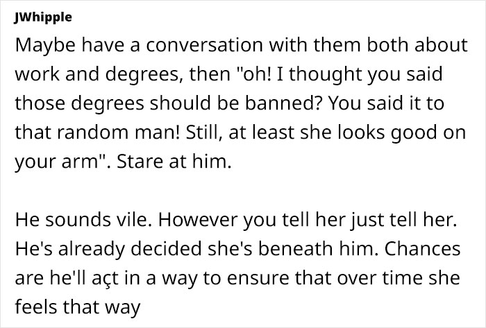 Smart Woman Is Called &ldquo;Not Bright&rdquo; By BF To Strangers, Friend Wonders If They Should Tell Her