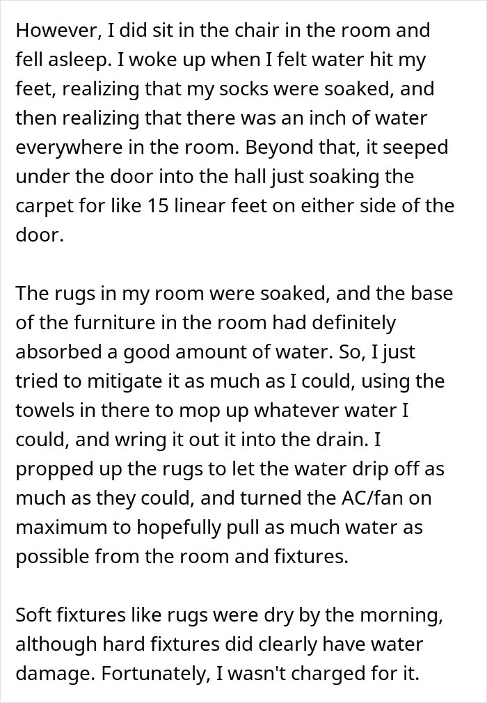 "TIFU By Falling Asleep In The Shower And Flooding The Hotel"