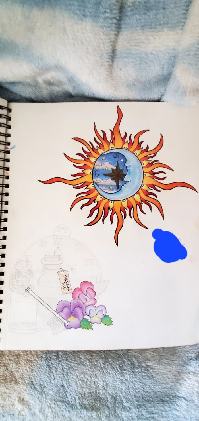 Incomplete Bottom One Is A Tribute To My Daughter, Alice. Top One Was Just For Fun