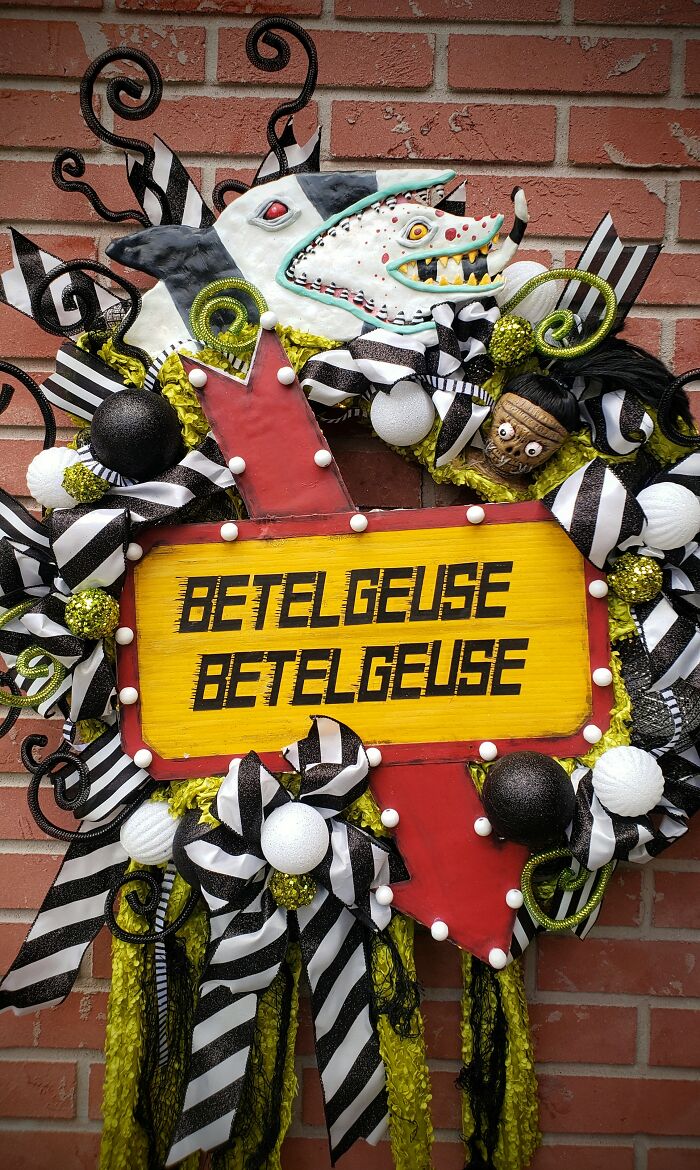 Beetlejuice Decorations: My Handmade Unique Wreath