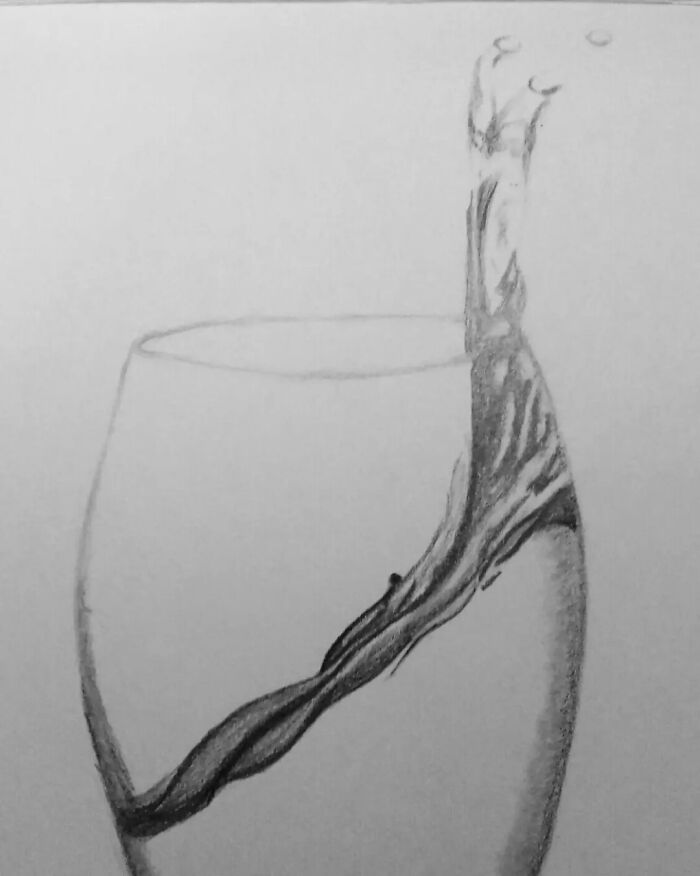 Water Splashing. I Startet Drawing During Pandemic