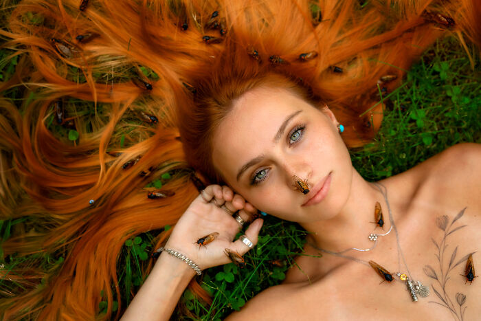 I Did A Creative Photoshoot With Cicadas Before They Are Gone (7 Pics)