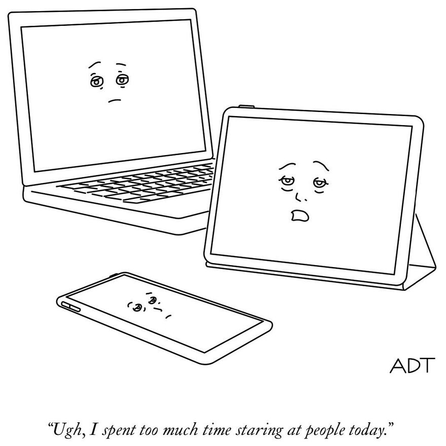 44 Lighthearted One-Panel Comics By Adam Douglas Thompson Packed With Humor And Charm (New Pics)