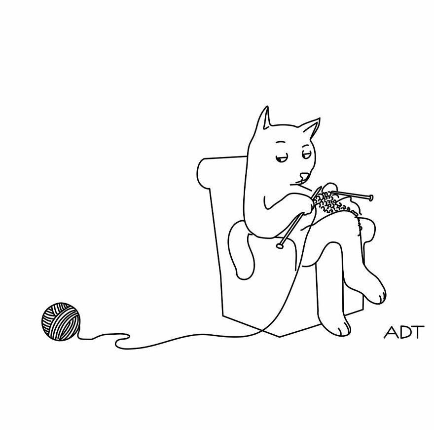 44 Lighthearted One-Panel Comics By Adam Douglas Thompson Packed With Humor And Charm (New Pics)