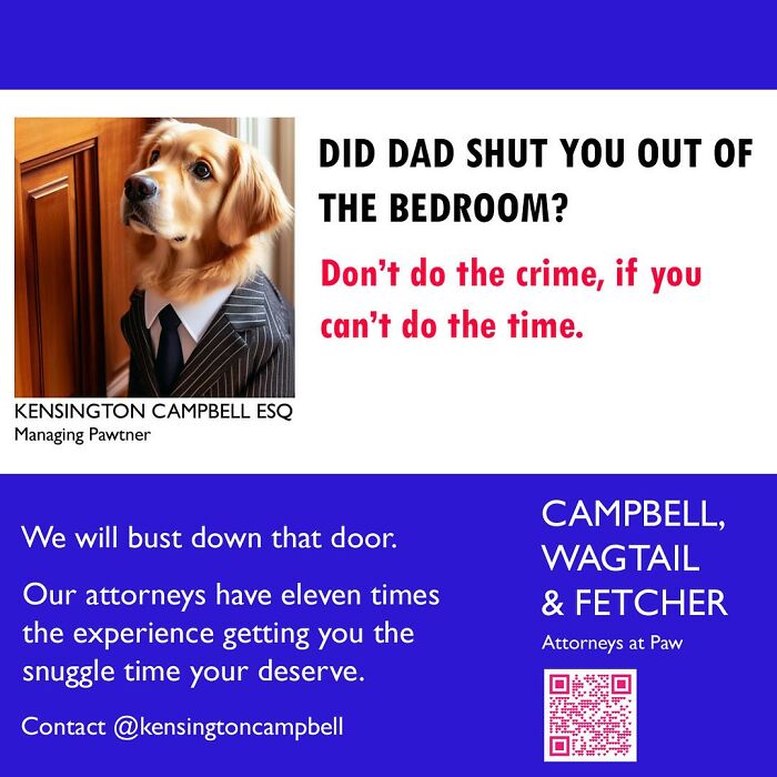 27 Parody Ads For All The Dogs Seeking Attorney Services By Kensington Campbell (New Pics)