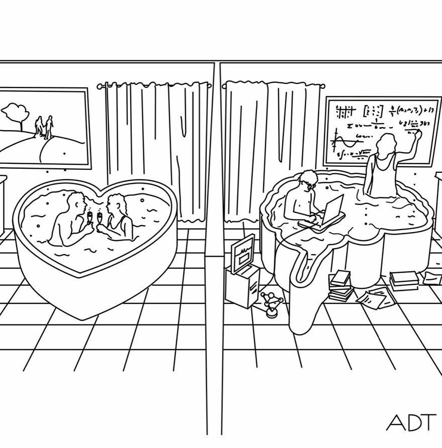 44 Lighthearted One-Panel Comics By Adam Douglas Thompson Packed With Humor And Charm (New Pics)