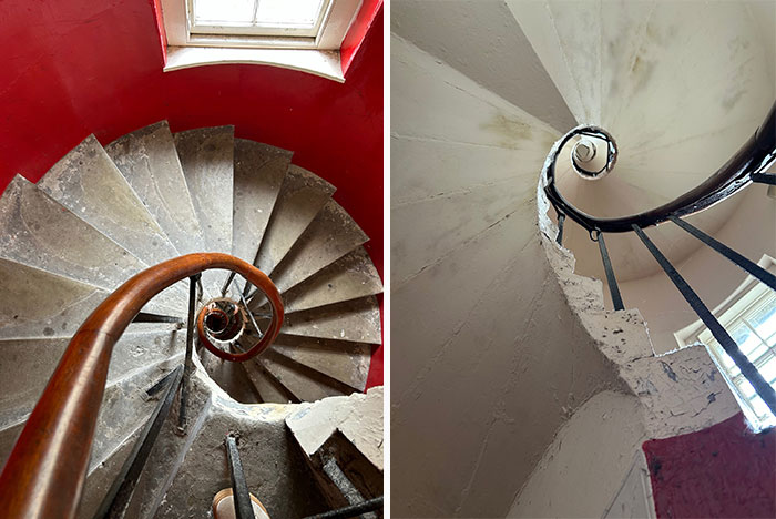 My Air Bnb In Edinburgh, Scotland A Few Weeks Ago. 50 Steps Total, And We Were On The 4th Floor. Nothing Like Schlepping 4 Heavy Suitcases Up This Bad Boy After 3 Connecting Flights!