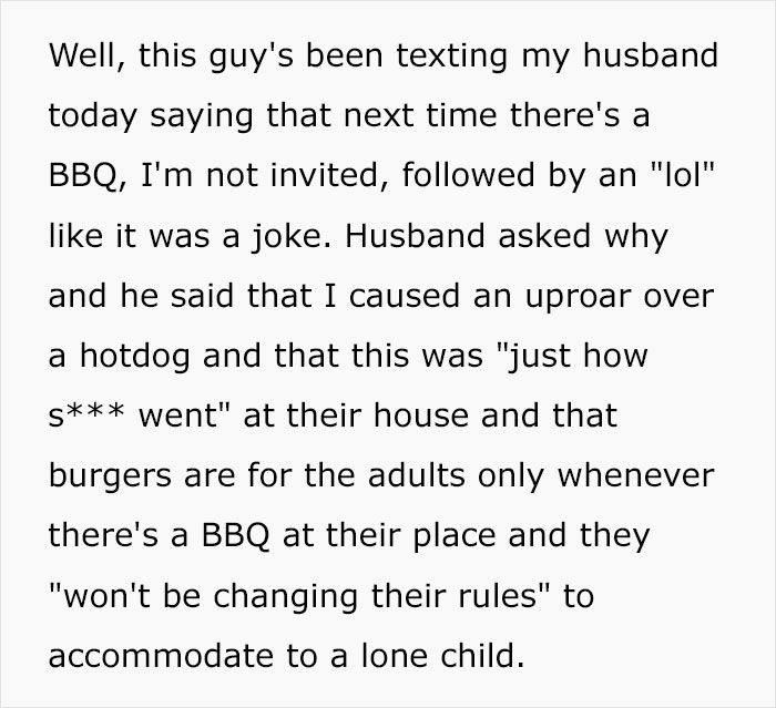 Mom Accidentally Causes Drama At BBQ When She Gives A Burger To Son Who Wasn’t Given One Mom Accidentally Causes Drama At BBQ When She Gives A Burger To Son Who Wasn’t Given One