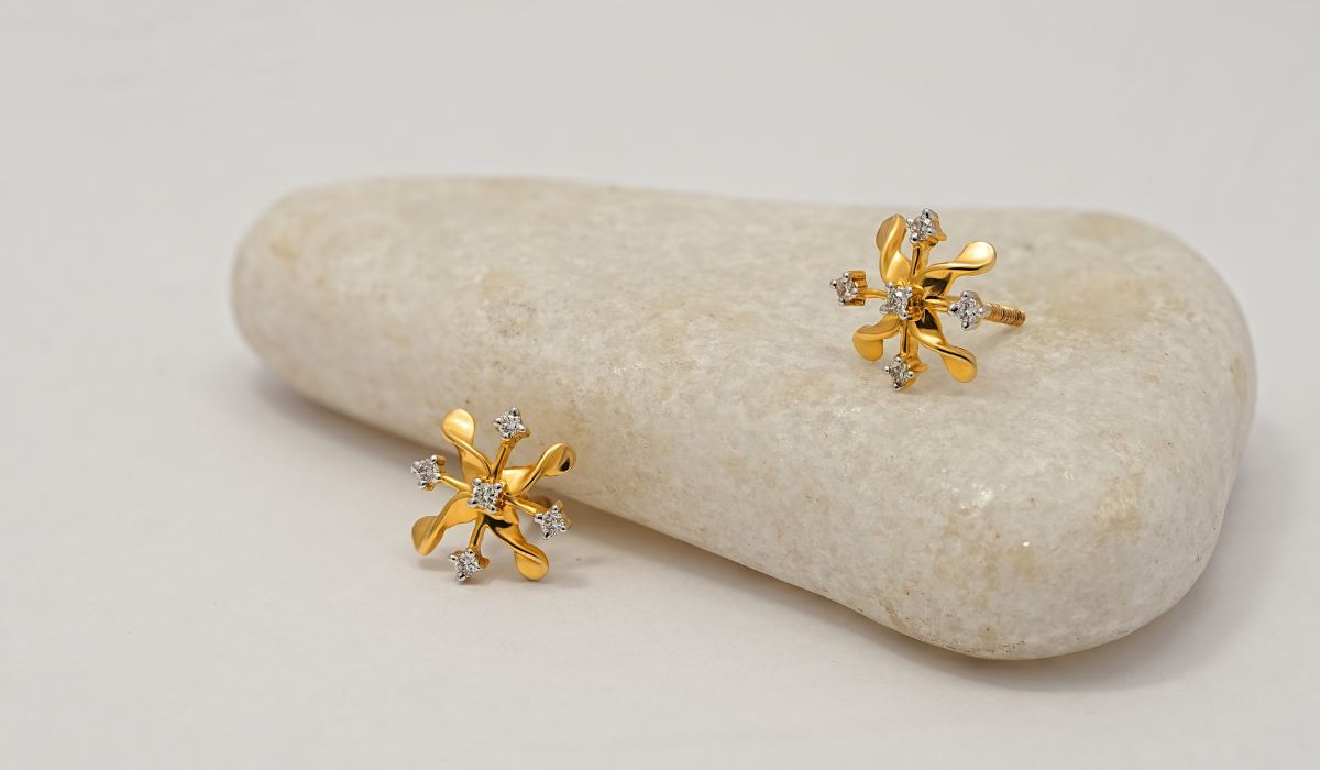 Gold And Diamond Earrings | Luna Jewels