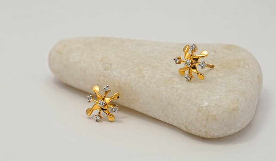 Gold And Diamond Earrings | Luna Jewels