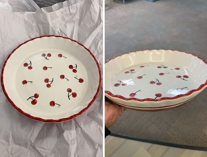 A Very Sweet Coworker. I Gifted Her A Pie And She Bought Me A Beautiful Pie Plate! I Can’t Stop Smiling Over It