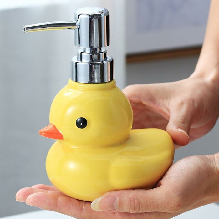 No More Dull Handwashing! Let The Ceramic Duck Soap Dispenser Add A Splash Of Personality To Your Sink