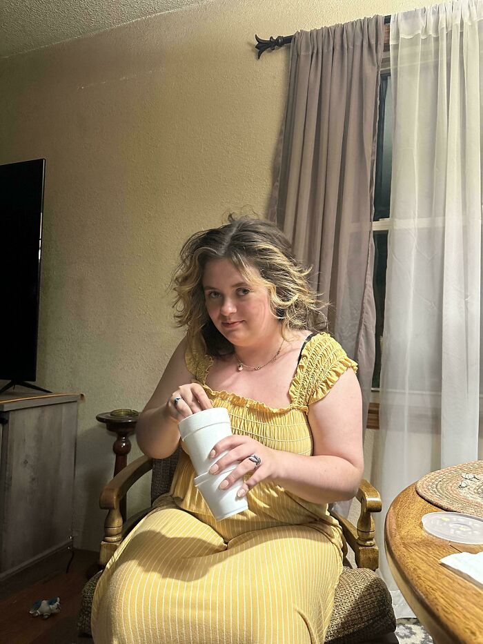 My Girlfriend Eating A Milkshake