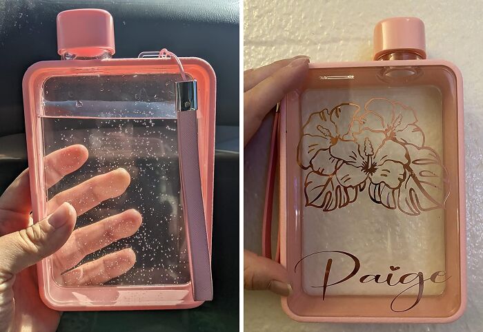 This Flat Water Bottle Easily Slides Into Tightly Packed Spaces