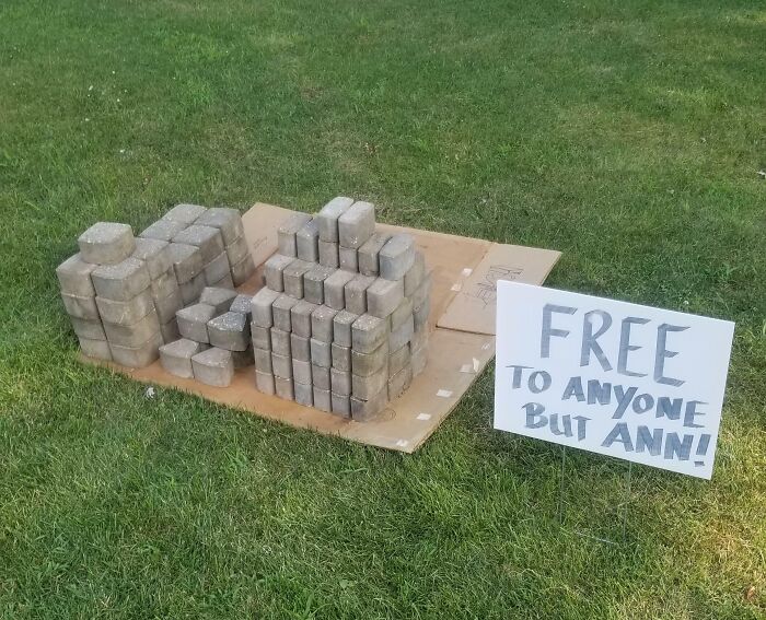 My Neighbor Took These Without Asking, So I Took Them Back And Placed Them In My Front Yard For Free