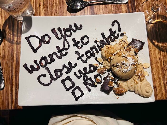 When You Go In To Eat On Your Night Off