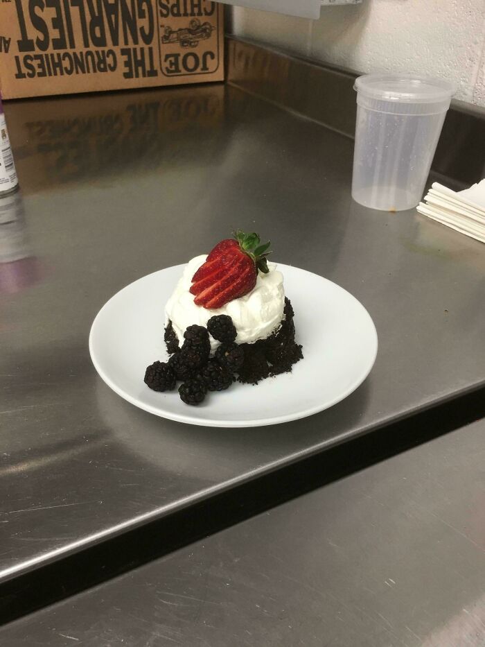 It’s Used Coffee Grounds. FoH Will Think Twice About Eating Things That Don’t Belong To Them