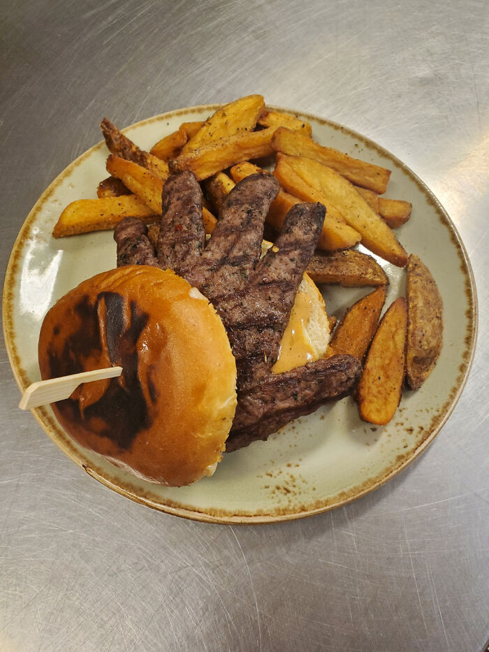 Dishie Asked For A Handburger. I Had To Make It