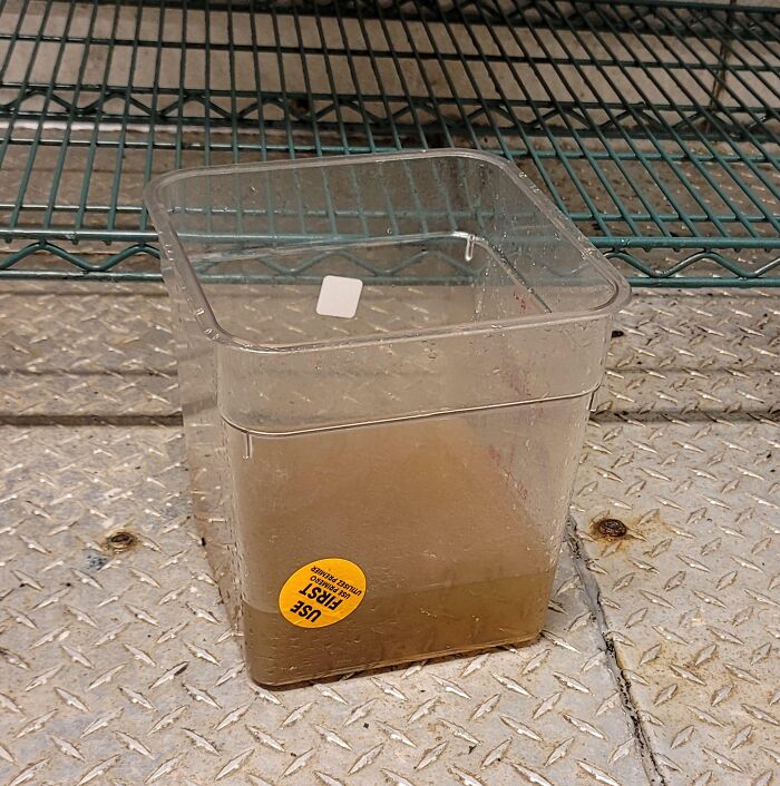 The Color Of The Water That Drips Out Of The Ceiling In Our Walk In