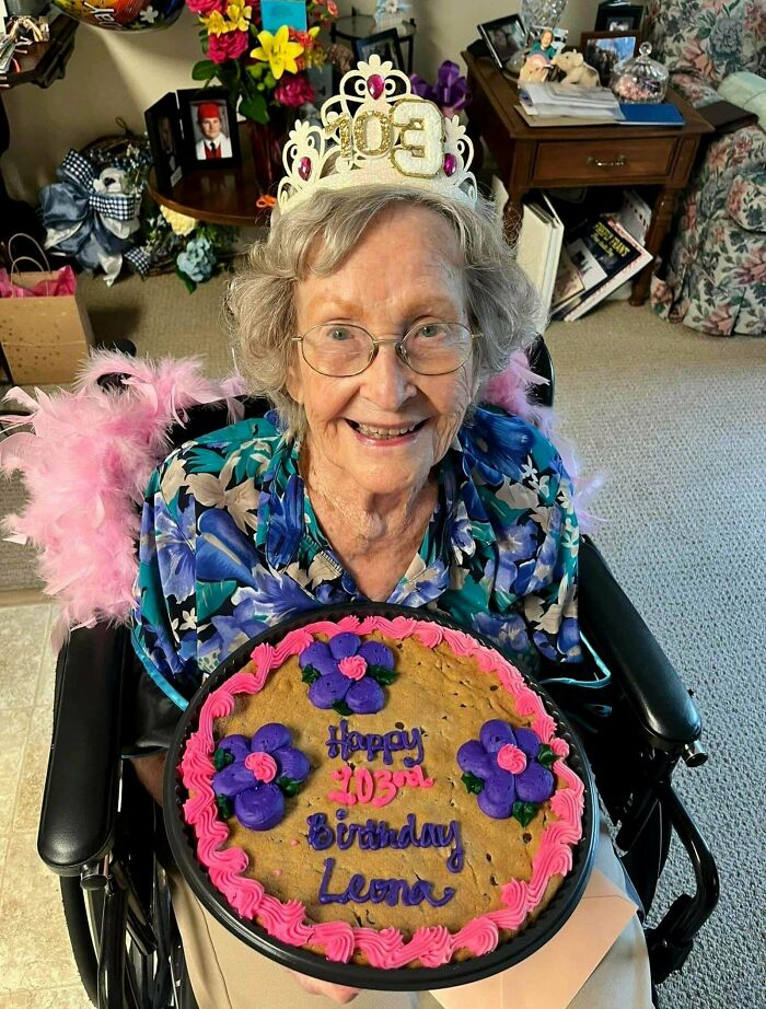 You Loved Seeing Her On Her 100th Birthday 3 Years Ago. Still Happy And Smiling, She Just Turned 103