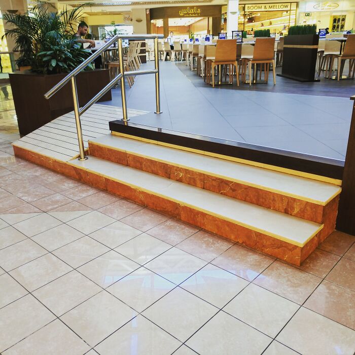 Useless Access Ramp In A Dubai Shopping Mall