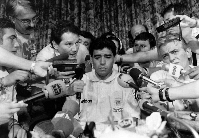 Diego Maradona After Failing A Drug Test For World Cup ‘94