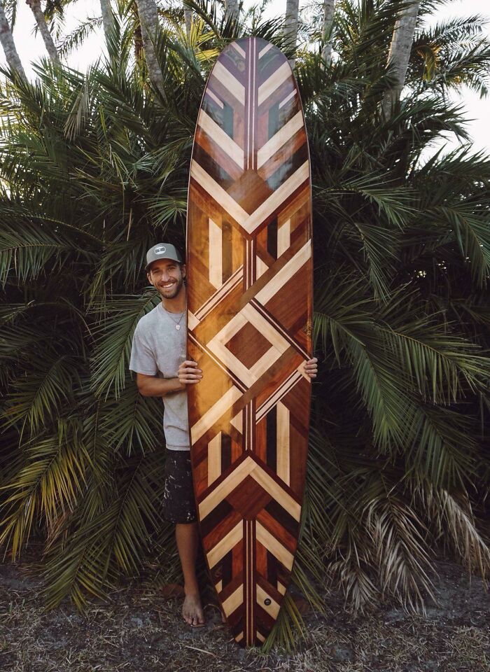 9' Hollow Wooden Longboard