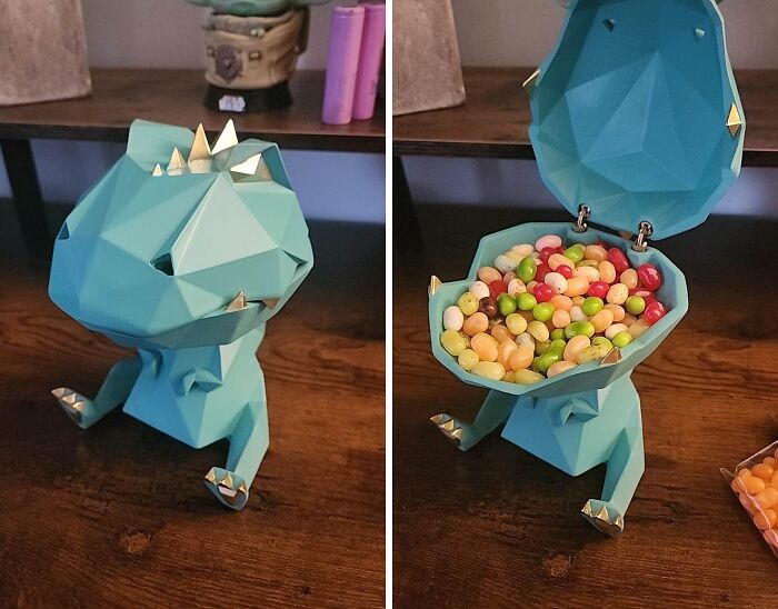  Geometric Dinosaur Candy Jar To Stash Your Dino-Mite Treats!