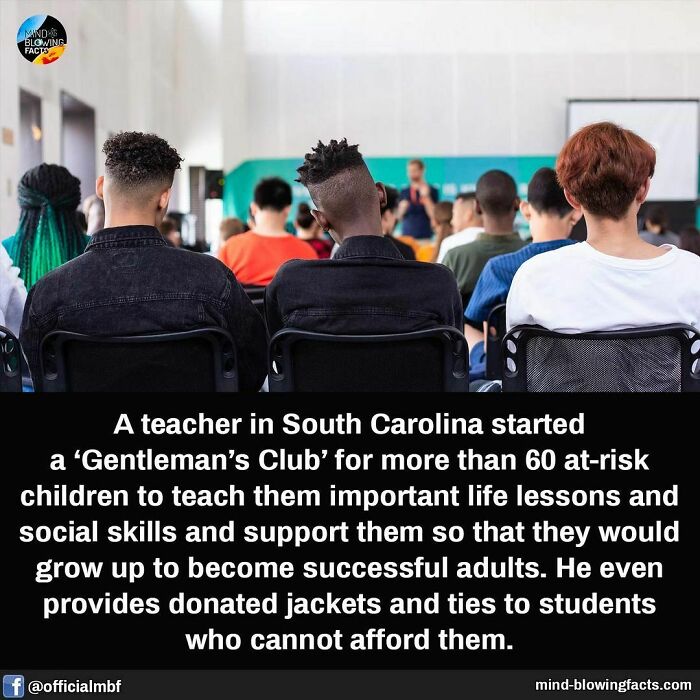 Classroom filled with students listening to a speaker, highlighting fascinating facts about an empowering program for youth.