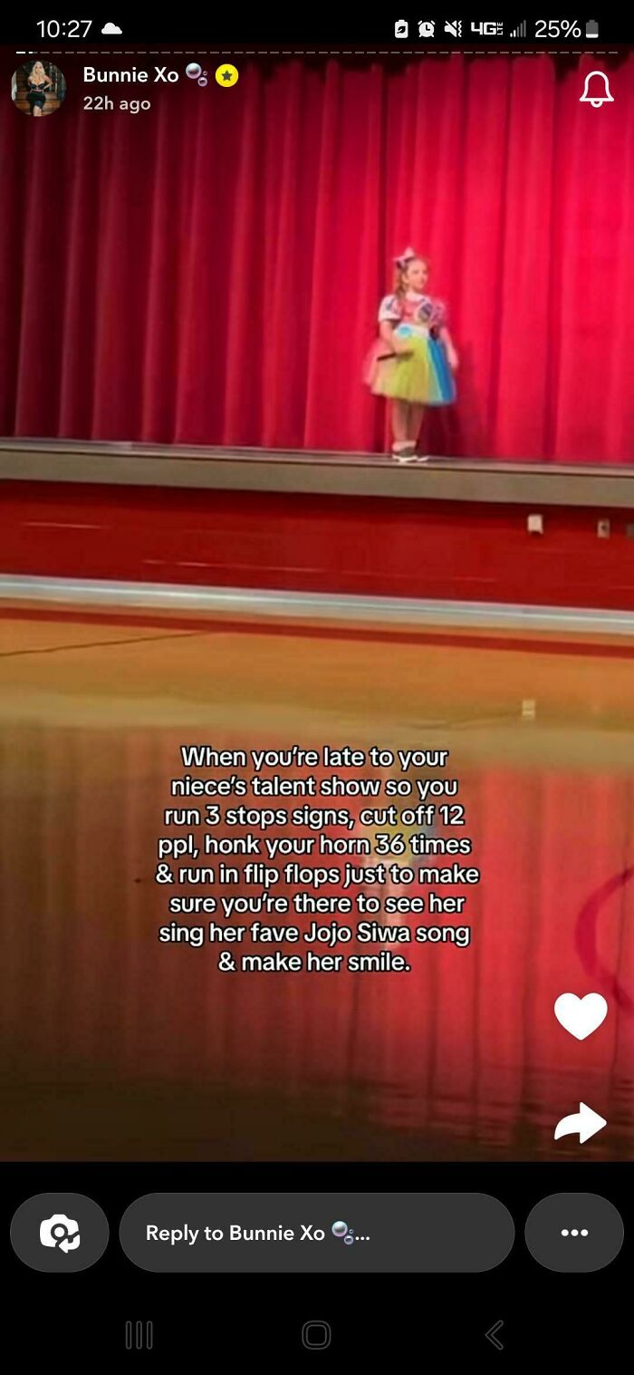 When You're Late To Your Nieces Talent Show