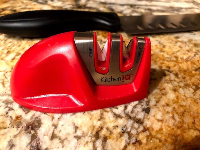Dull Knives? No Problem! Get The 2-Stage Knife Sharpener 
