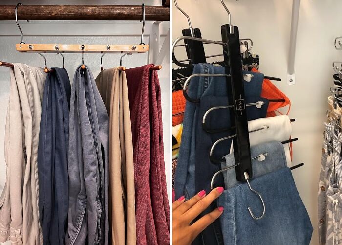 Ditch The Bulky Hangers And Embrace The Slimness Of Space Saving Pants Hangers