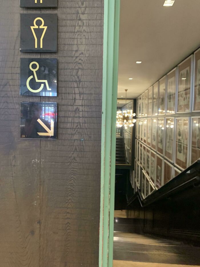 This Restaurant Had Wheelchair-Accessible Washrooms… Down The Stairs